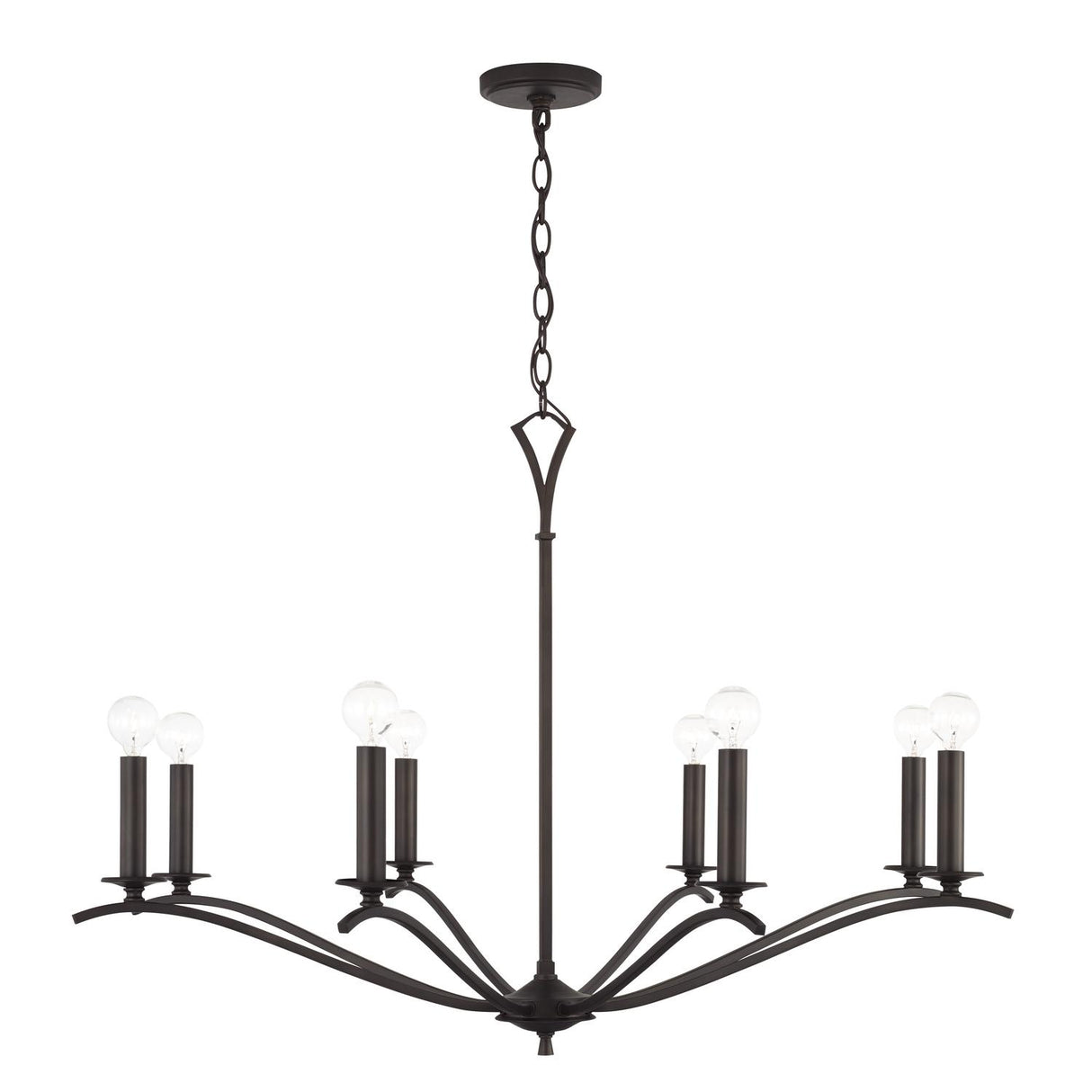 Capital Lighting 442881OB Jaymes 8 Light Chandelier Old Bronze