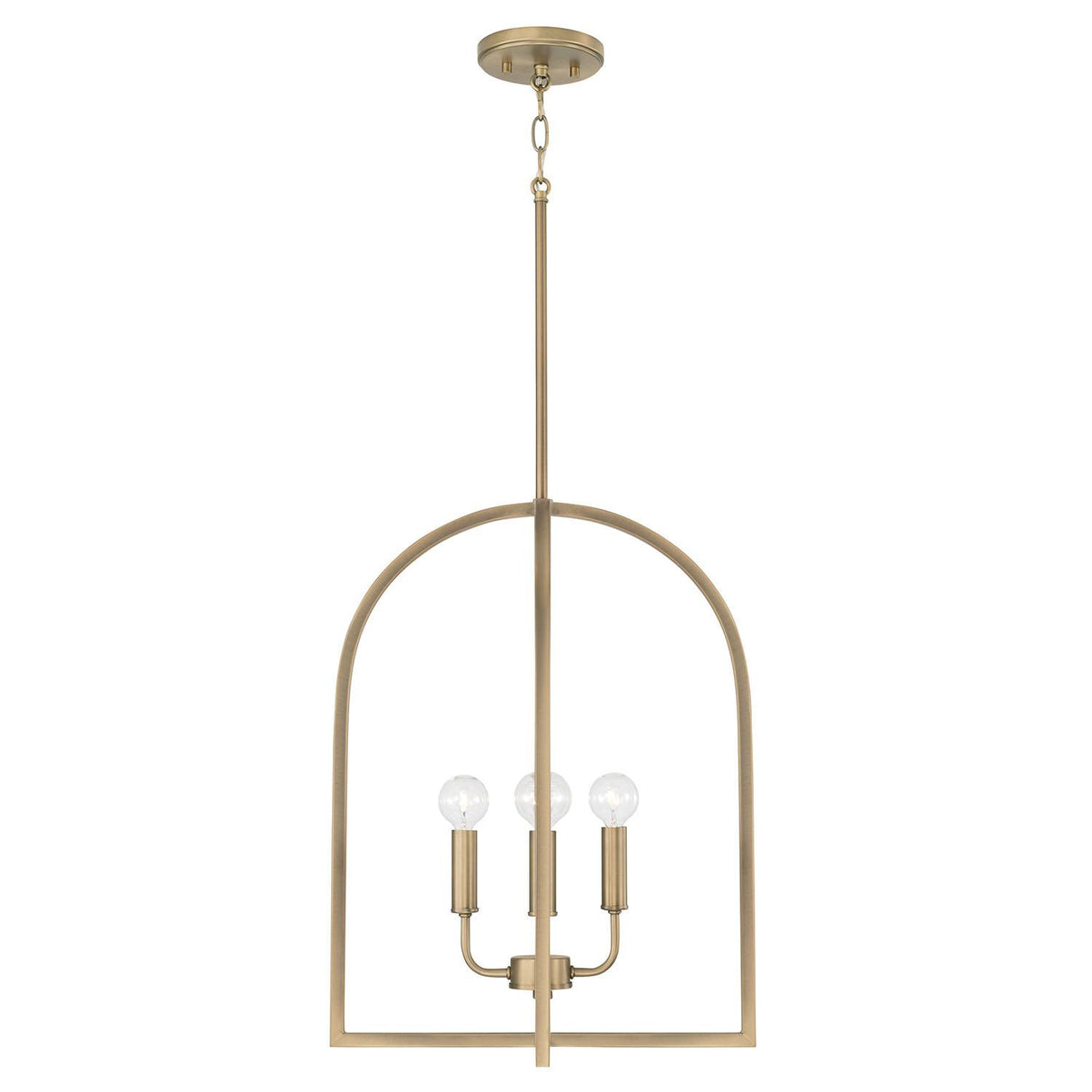 Capital Lighting 548841AD Lawson 4 Light Foyer Aged Brass