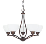 Capital Lighting 4035BB-212 Stanton 5 Light Chandelier Burnished Bronze