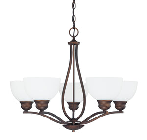 Capital Lighting 4035BB-212 Stanton 5 Light Chandelier Burnished Bronze