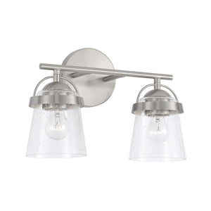 Capital Lighting 147021BN-534 Madison 2 Light Vanity Brushed Nickel