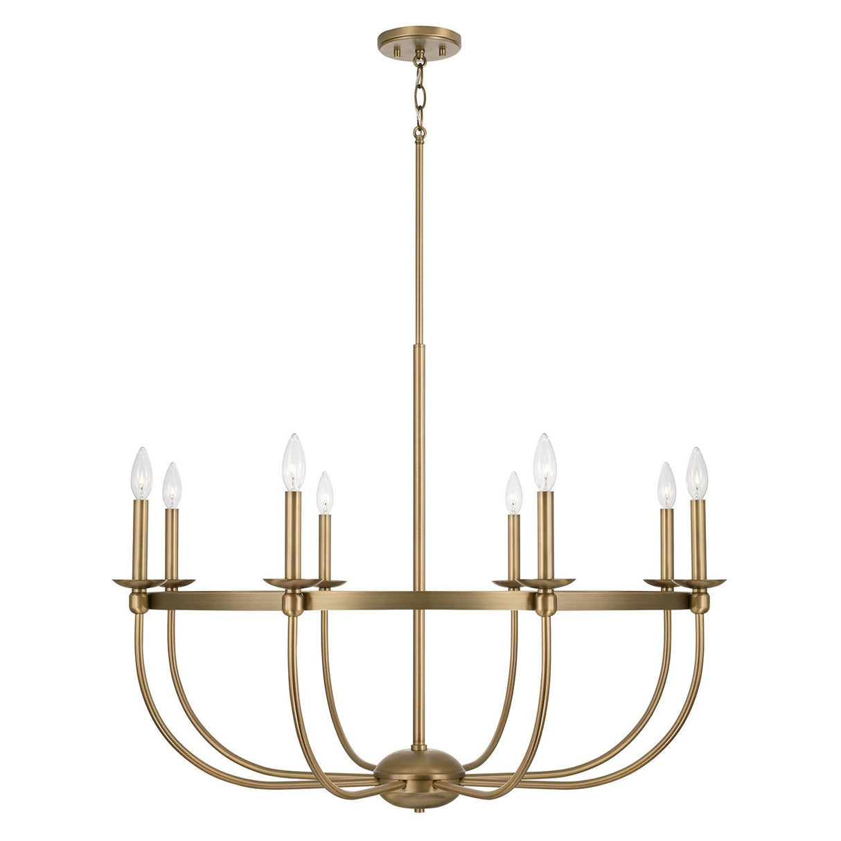 Capital Lighting 425181AD Rylann 8 Light Chandelier Aged Brass