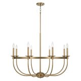 Capital Lighting 425181AD Rylann 8 Light Chandelier Aged Brass