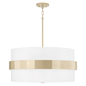 Capital Lighting 346241SF Sutton 4 Light Pendant Soft Gold