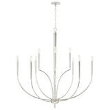 Capital Lighting 445901PN Holden 10 Light Chandelier Polished Nickel