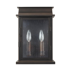 Capital Lighting 936822OZ Bolton 2 Light Outdoor Wall Lantern Oiled Bronze