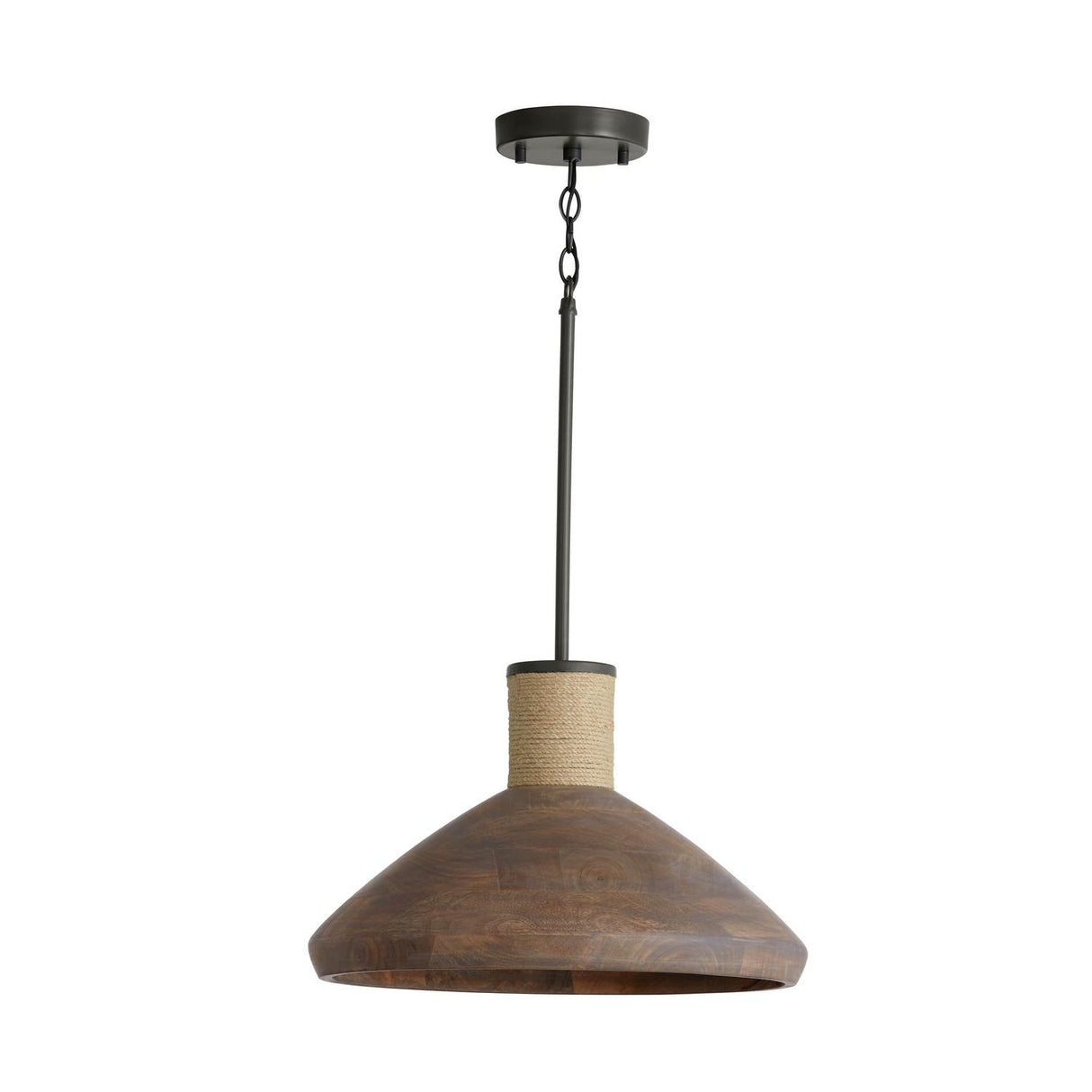 Capital Lighting 340313YG Jacob 1 Light Pendant Grey Wash and Grey Iron