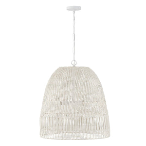 Capital Lighting 347533HH Naomi 3 Light Pendant Chalk White