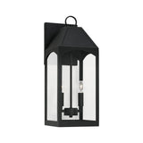 Capital Lighting 946321BK Burton 2 Light Outdoor Wall Lantern Black