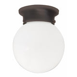 Capital Lighting 5569BB Globe 1 Light Flush Mount Burnished Bronze