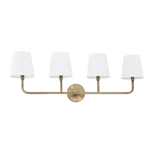 Capital Lighting 119341AD-674 Dawson 4 Light Vanity Aged Brass