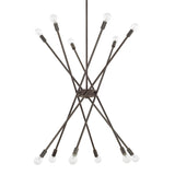 Capital Lighting 425601NG Kris 12 Light Chandelier Nordic Grey