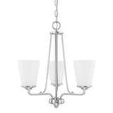 Capital Lighting 414131BN-331 Braylon 3 Light Chandelier Brushed Nickel