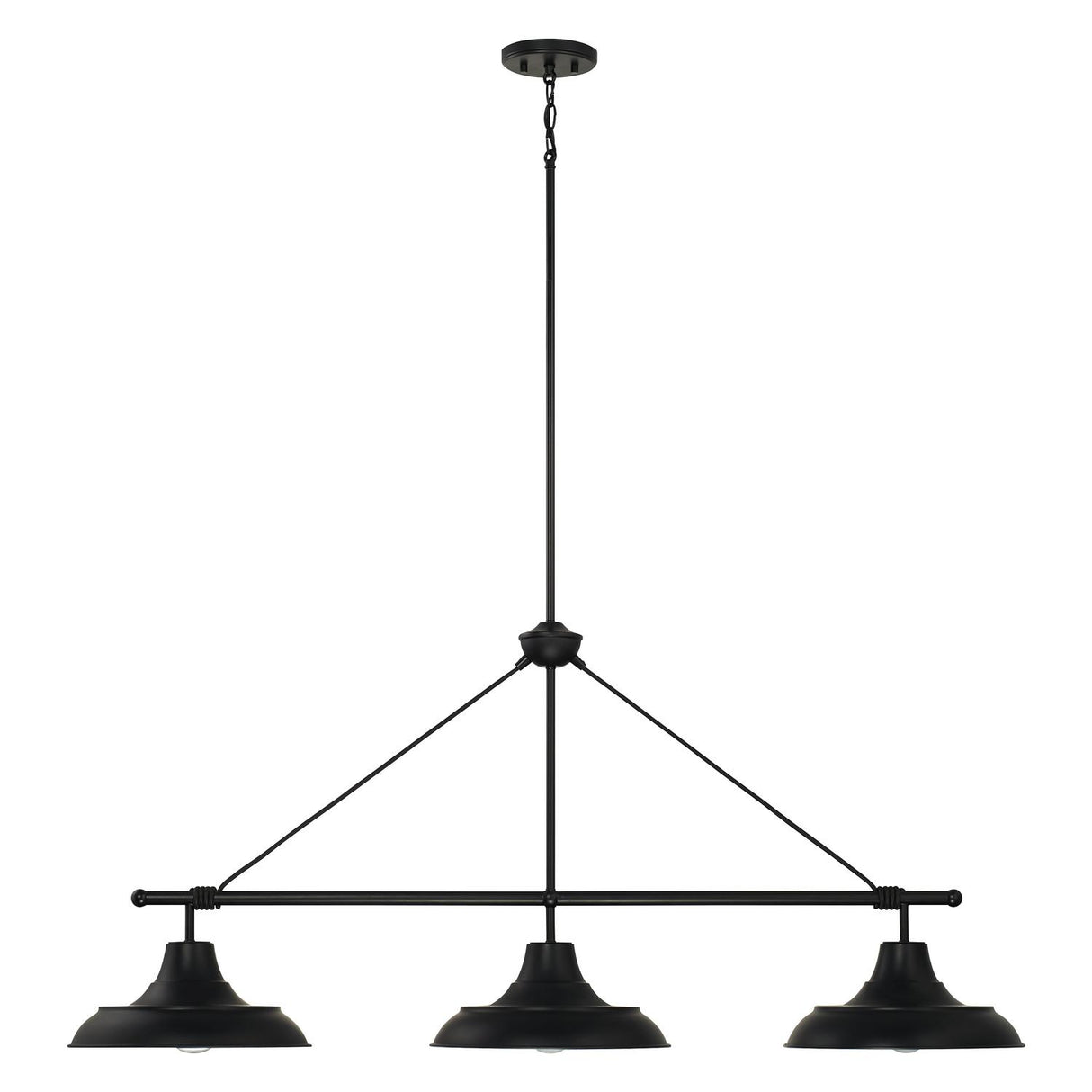 Capital Lighting 842131MB Jones 3 Light Island Matte Black