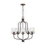 Capital Lighting 439251BZ-499 Reeves 5 Light Chandelier Bronze