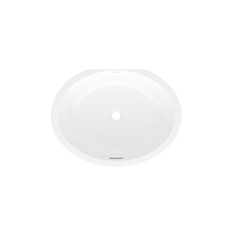 Kaali 21" x 18" Undermount Oval Lavatory Sink Standard White