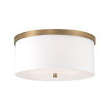 Capital Lighting 2015AD-480 Midtown 3 Light Flush Mount Aged Brass