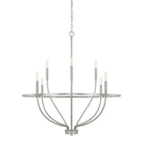 Capital Lighting 428581BN Greyson 8 Light Chandelier Brushed Nickel