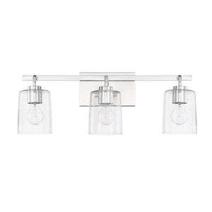 Capital Lighting 128531CH-449 Greyson 3 Light Vanity Chrome