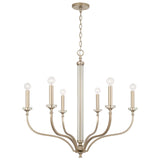 Capital Lighting 444861BS Breigh 6 Light Chandelier Brushed Champagne