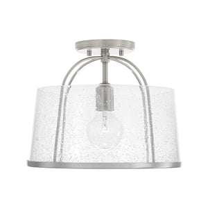 Capital Lighting 247011BN Madison 1 Light Semi-Flush Brushed Nickel