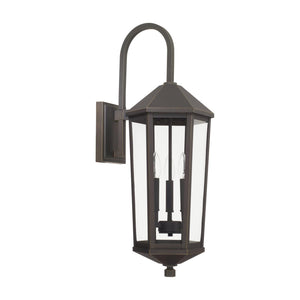 Capital Lighting 926931OZ Ellsworth 3 Light Outdoor Wall Lantern Oiled Bronze