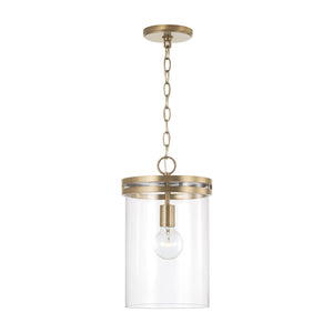 Capital Lighting 348711AD Fuller 1 Light Pendant Aged Brass