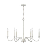 Capital Lighting 438561WW Demi 6 Light Chandelier Winter White