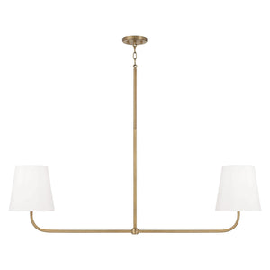 Capital Lighting 849421AD Brody 2 Light Island Aged Brass