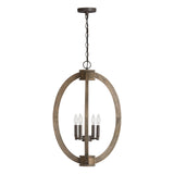 Capital Lighting 529142NG Tybee 4 Light Foyer Nordic Grey