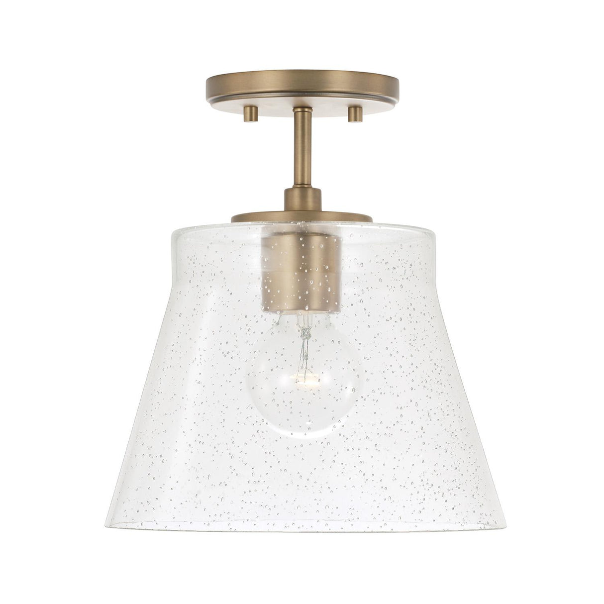 Capital Lighting 346912AD Baker 1 Light Pendant Aged Brass