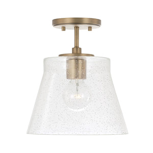 Capital Lighting 346912AD Baker 1 Light Pendant Aged Brass