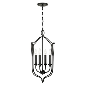 Capital Lighting 541641BI Bentley 4 Light Foyer Black Iron