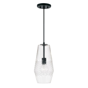 Capital Lighting 345011MB Dena 1 Light Pendant Matte Black