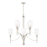 Capital Lighting 442681PN-701 Abbie 8 Light Chandelier Polished Nickel