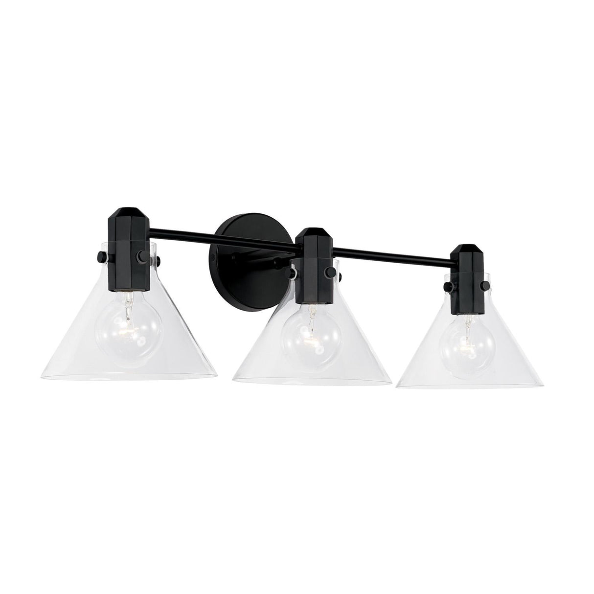 Capital Lighting 145831MB-528 Greer 3 Light Vanity Matte Black