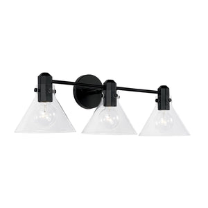 Capital Lighting 145831MB-528 Greer 3 Light Vanity Matte Black