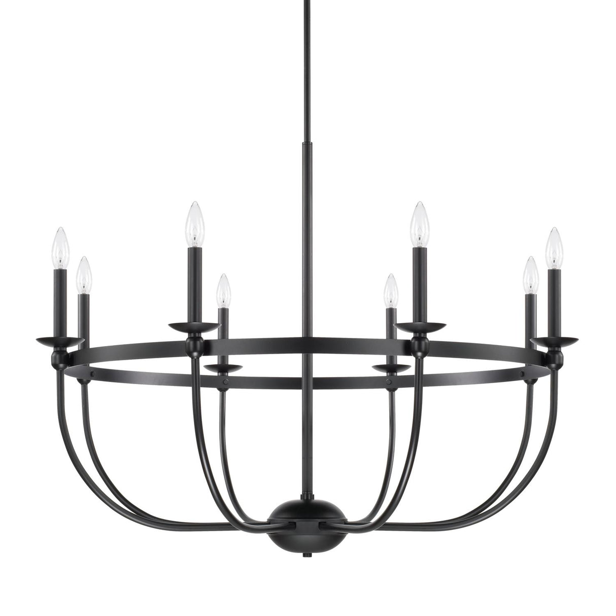 Capital Lighting 425181MB Rylann 8 Light Chandelier Matte Black