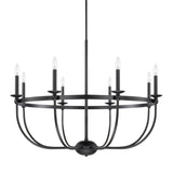 Capital Lighting 425181MB Rylann 8 Light Chandelier Matte Black