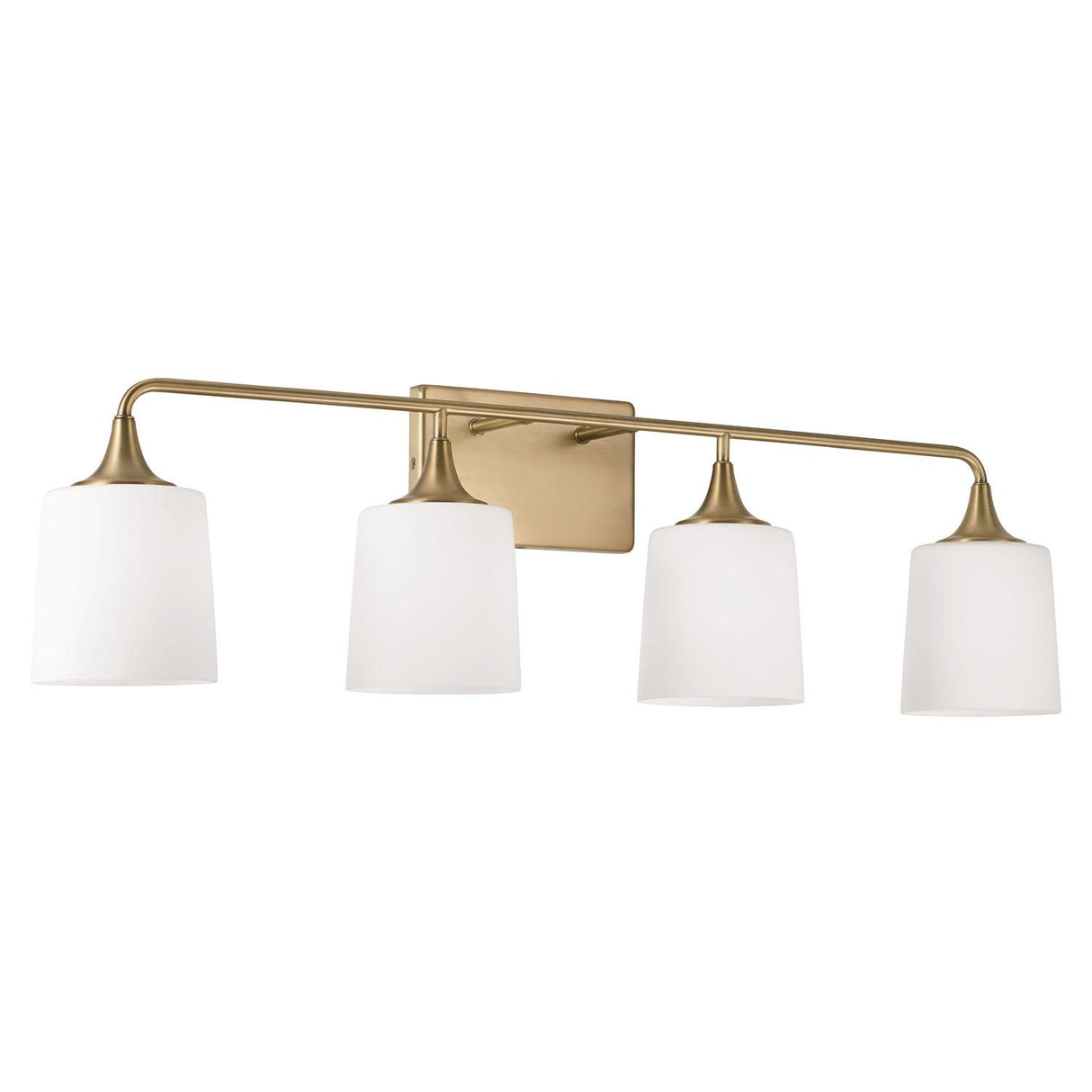 Capital Lighting 148941AD-541 Presley 4 Light Vanity Aged Brass