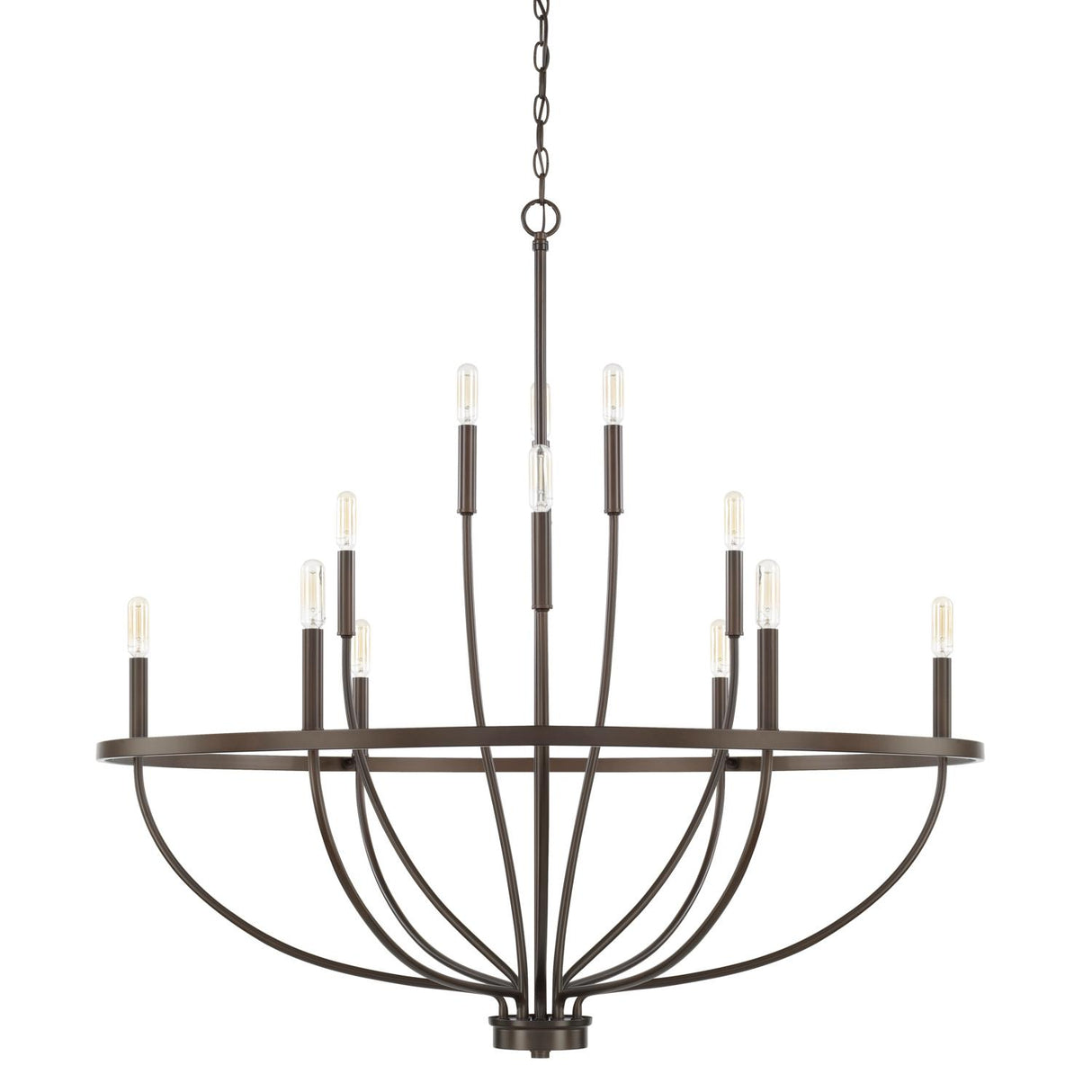 Capital Lighting 428501BZ Greyson 12 Light Chandelier Bronze