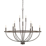 Capital Lighting 428501BZ Greyson 12 Light Chandelier Bronze