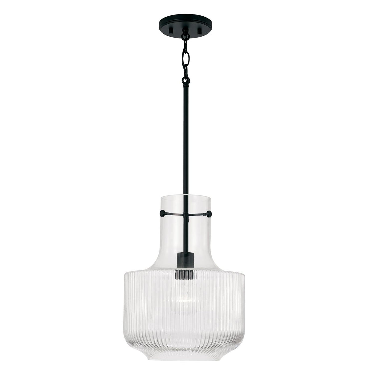 Capital Lighting 345111MB Nyla 1 Light Pendant Matte Black