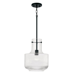 Capital Lighting 345111MB Nyla 1 Light Pendant Matte Black