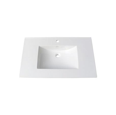 (11/16") 37" White Ceramic Top - single hole