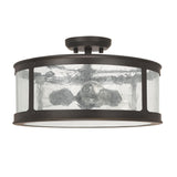 Capital Lighting 9567OB Dylan 3 Light Outdoor Semi-Flush Old Bronze