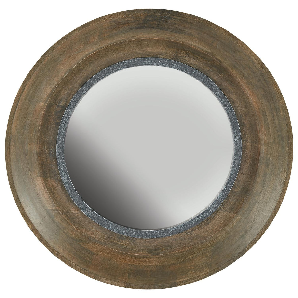 Capital Lighting 730204MM Mirror Brown Washed Wood and Iron Mirror Washed Wood & Iron