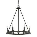 Capital Lighting 4916BI-000 Pearson 6 Light Chandelier Black Iron