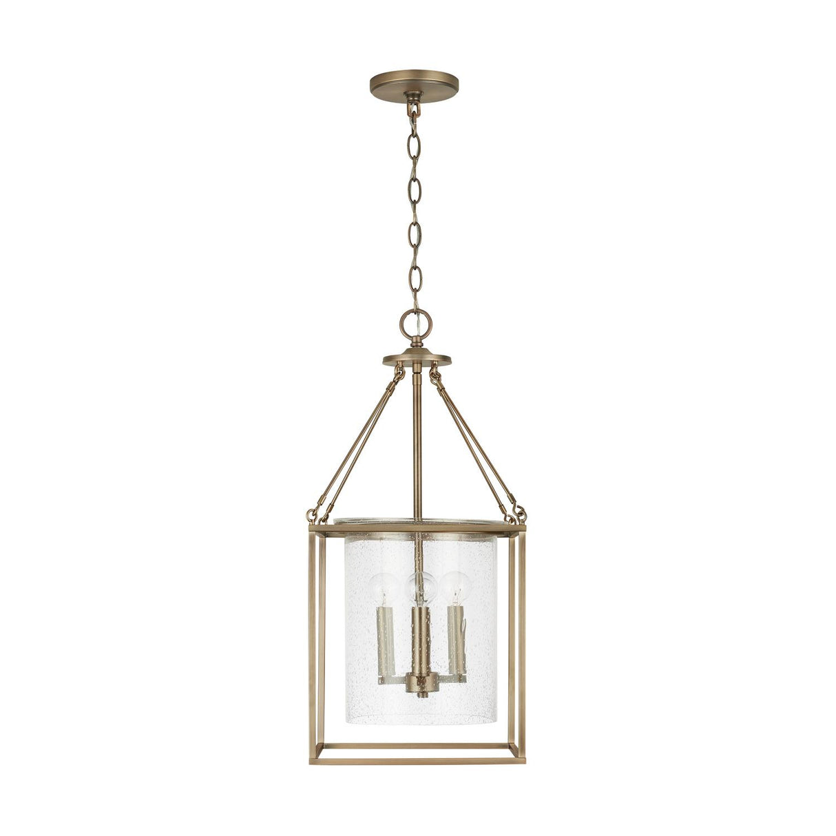 Capital Lighting 532843AD Cooper 4 Light Pendant Aged Brass