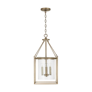 Capital Lighting 532843AD Cooper 4 Light Pendant Aged Brass